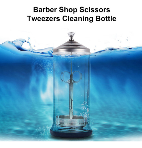Botella Limpiadora Barber Jar Botella Limpiadora De Peluquer