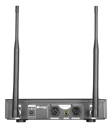 Microfone Sem Fio Kadosh K461m Uhf Com Talkback - Preto
