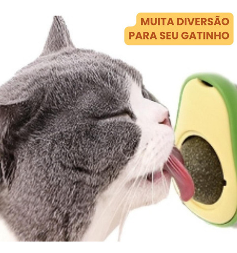 Kit 3 Brinquedo Interativo P/ Gatos Abacate Catnip Chalesco
