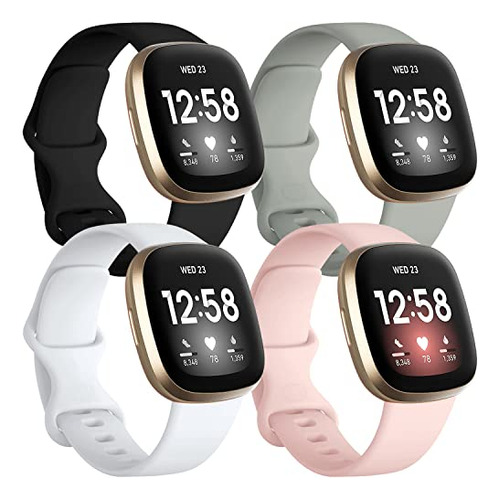 Paquete De 4 Correas Compatibles Fitbit Sense Y Fitbit ...