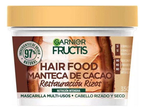 Mascarilla Fructis Hair Food Manteca De Cacao 350 Ml