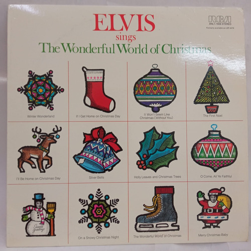 Elvis Presley Sings The Wonderful World Of Christmas Vinilo
