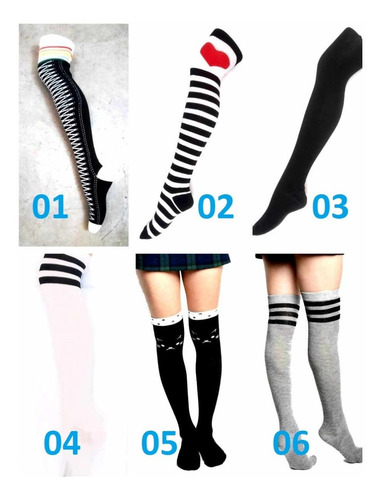Imagen 5 de 10 de Medias Bucaneras Mujer Set 3 Pares Eleccion Estampado Comics