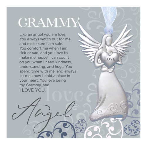 Hermoso Adorno Angel Poema Grammy Regalo Para Abuela