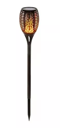 comprar Jabalina Solar Led Estaca Llama Antorcha Fuego Exterior Full