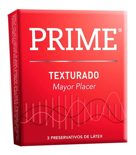 Preservativos Prime Texturado - Caja 3 Unidades - Xshop