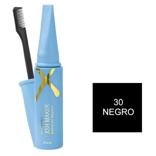 Max Factor Pestañina Resistente Al Agua - Color Negro × 15ml
