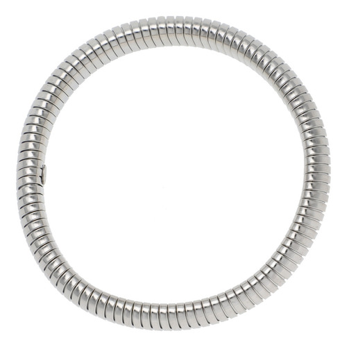 Brazalete Plateado Elástico Diseño Contemporáneo Y Versátil Moderno Y Casual Accesorio Para Dama Tendencia Moda