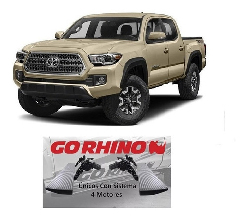 Estribos Eléctricos Go Rhino Tacoma 2016/2023 4 Ptas