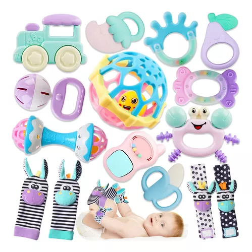 Sonajeros de muñeca para bebés de 0 a 6 meses, calcetines de sonajero para  bebés, juguetes de bebé de 0 a 3 meses, regalo para recién nacidos para