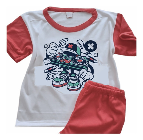 Pijamas Batería Infantiles Impresos Personalizados - 0184