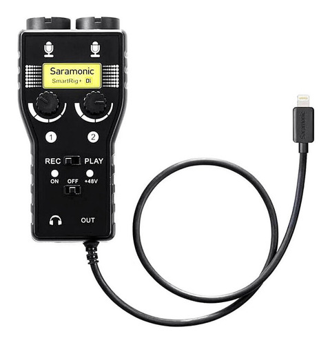 Interface Áudio 2 Canais Para Celular Saramonic Smartrig+di