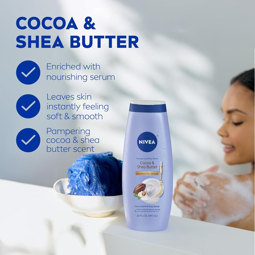 Nivea Pampering - Jabón Corporal De Cacao Y Manteca De Karit