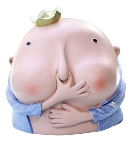 Boy Holding Nose Sculpture Funny Boys Bathroom Decor Resin