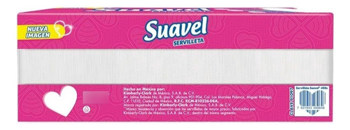 Servilletas Suavel, 400 Servilletas De Hoja Sencilla