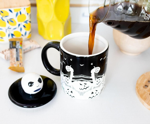 Taza Ceramica Disney Jack Skellington Halloween Color Negro Spiral Hill