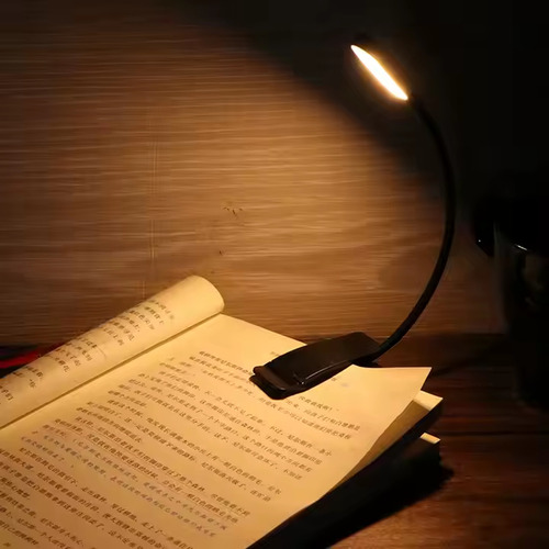 Luz De Lectura Recargable Para Libro O Atril Bloqueo Luz Azu Negro