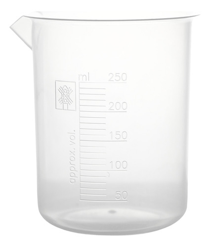 Vaso De Precipitado Graduado Plastico (pp) De 250ml.pk6