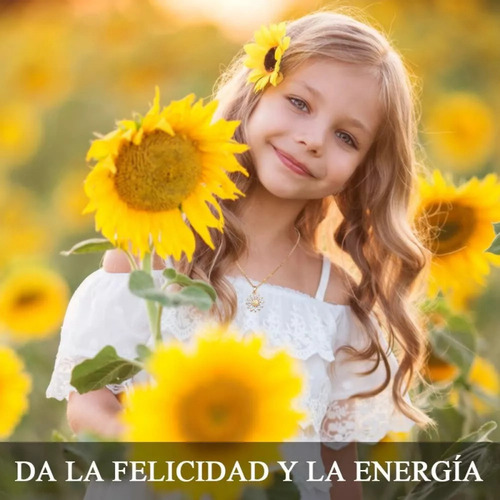 Y Collar De Girasol Para Mujeres Chapado En Oro De 14 K