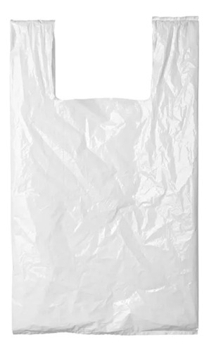 1kg Sacolas Plásticas Reciclada Reforçada Branca 40x50