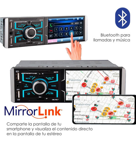 Autoestereo Vak 5871 Bluetooth Doble Usb Sd Aux Mp5 Mp3 Vide
