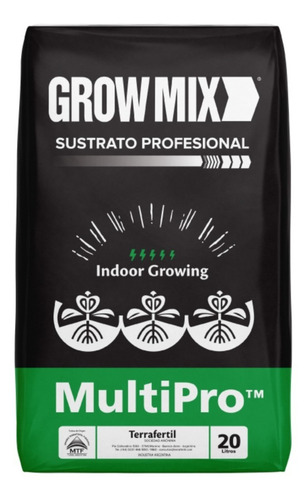 Growmix Sustrato Indoor 20 L Terrafertil