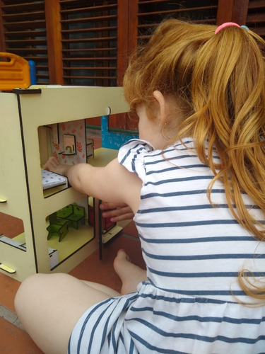 Muebles Casita Muñecas Infantil Cocina Comedor Dormitorio
