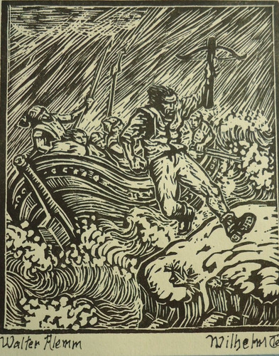 Xilogravura Guilherme Tell - Walter Alemm/escola Alemã 1929 (Usado)