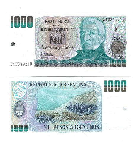 Argentina - Billete 1000 Pesos 1983/1985 - Nuevo