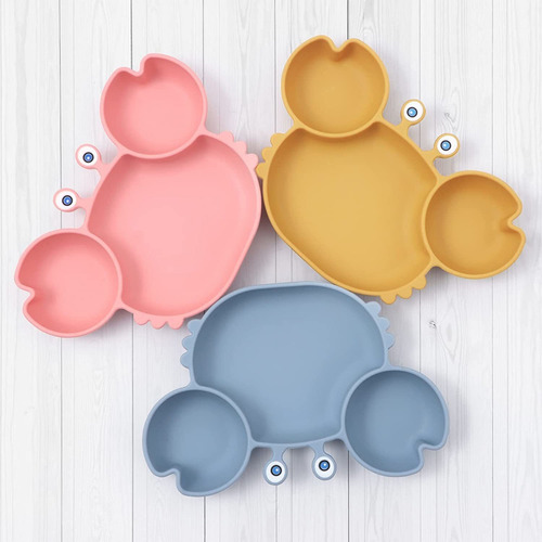 Rocced Placas De Succión Para Bebé, Platos De Silicona Con S