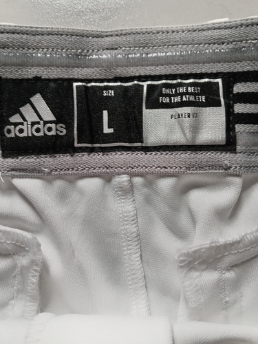 Pantalón D Béisbol Addidaas Grande Blanco Vivos Rojo Y Negro (Usado)