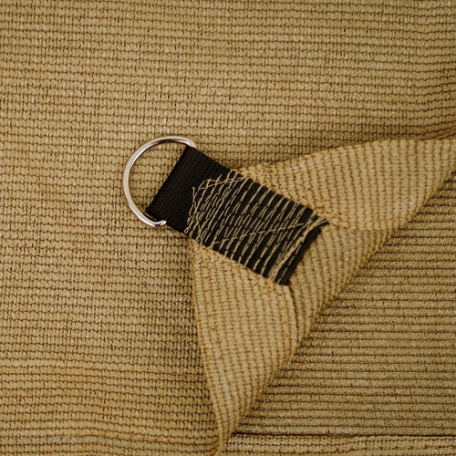 Imagen 10 de 10 de Malla Sombra 4x3 90% Beige Raschel Lista Para Instalar