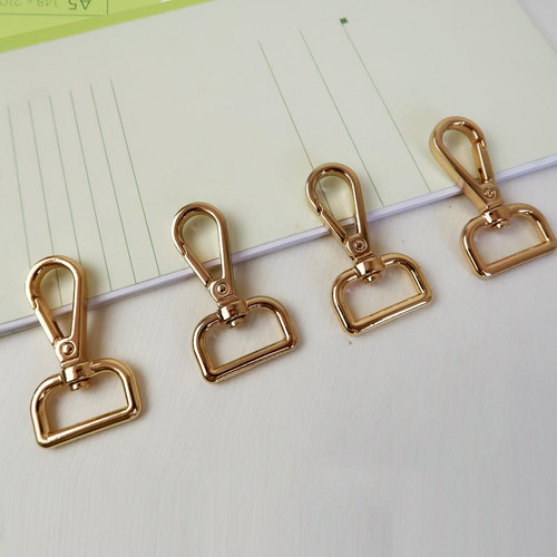 4 Piezas. Gancho De Seguridad Giratorio, Dorado Dorado 20mm