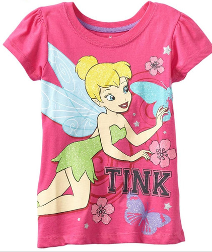 Camisa Disney Para Niña Tinkerbell Talla 5