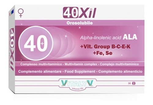 40xil Suplemento Nutricional Multivitaminas Acido Fólico