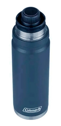 Imagen 2 de 11 de Termo Matero Coleman Acero Inox 1,2 Litros Azul Cebador