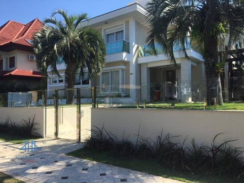 Casa Com 4 Dormitórios À Venda, 420 M² Por R$ 4.500.000,00 - Jurerê Internacional - Florianópolis/sc - Ca0537