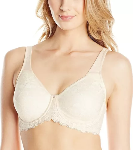 Lilyette By Bali Minimizer Beautiful Support Lace Underwire Bra Ly0977 White