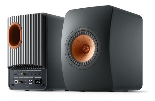 Par Parlantes Activos Bookshelf Wireless Kef Ls-50aii Color Negro