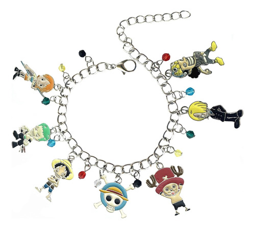 Tldxdou Pulsera Con Dijes De Anime One Piec, Pulseras De Cad