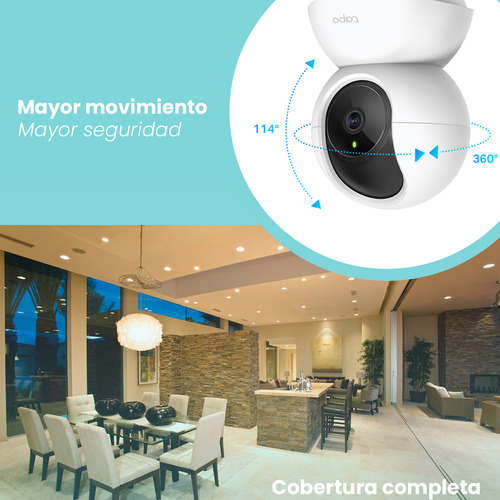 Tapo + Kit Videovigilancia Cronos Tapo-c2006c 6 Cámaras Ip PT C200 Wifi Audio Doble Vía Detección De Movimiento Control Por Voz Alarma + Dvr Hibrido Grabación Continua 8ch 7204huhi-m1/s + Hdd 3tb