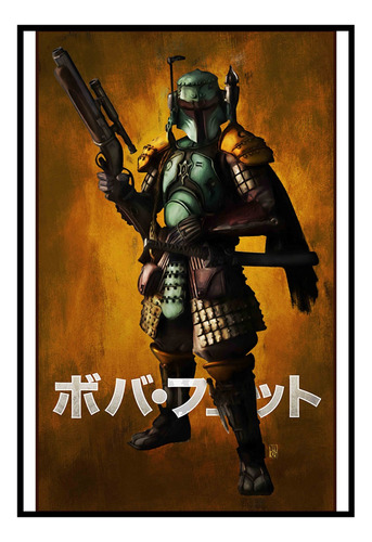 Cuadro Premium Poster 33x48cm Boba Fett Ronin Star Wars