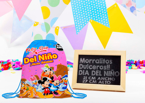 Morralitos Dulceros Personalizados 18 - Feliz Dia Del Niño