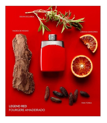 Perfume Montblanc Legend Red Masculino 100ml - Selo Adipec
