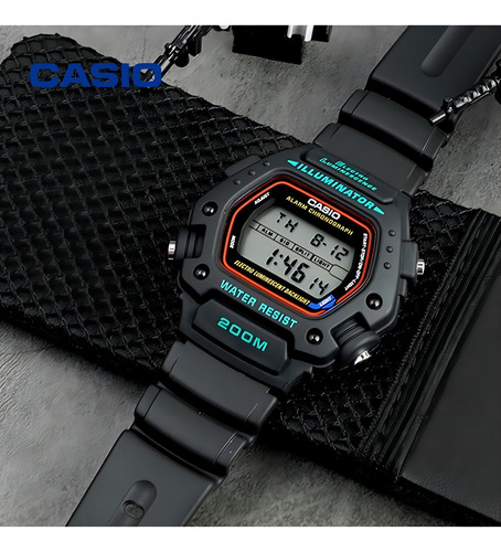 Reloj Casio Dw 290 1v Uso Rudo Cronometro Sumergible 200 M