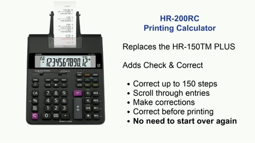 Casio Office Products Hr 200cr Mini Calculadora