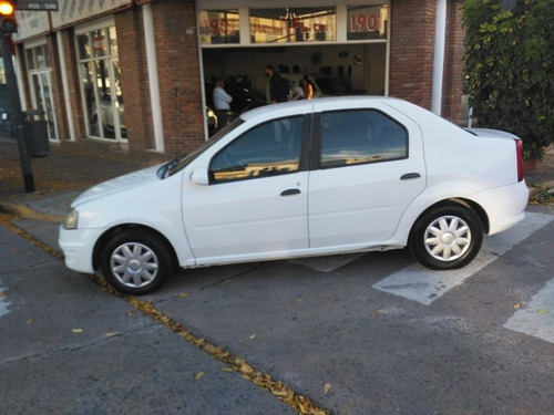 Renault Logan 2010 1.6 Pack Gnc Blanco