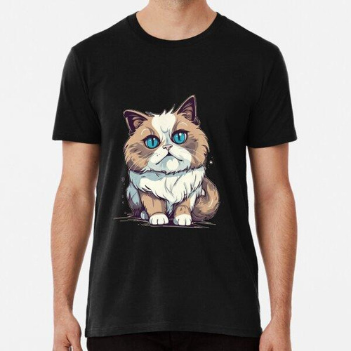 Remera Funny, Cartoon, Artwork, Ragdoll, Adorable, Feline, K