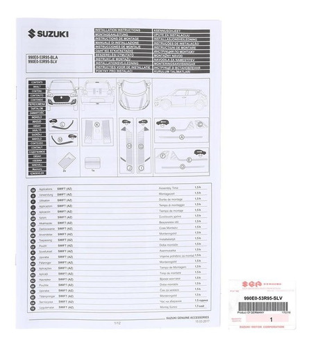 Adhesivos Para Suzuki® Swift 2016-2020 1.0