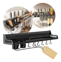Comprar Prateleira Tempero 60cm Duplo Para Cozinha Porta Condimentos